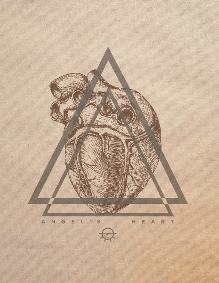Tote bag- détail angel heart