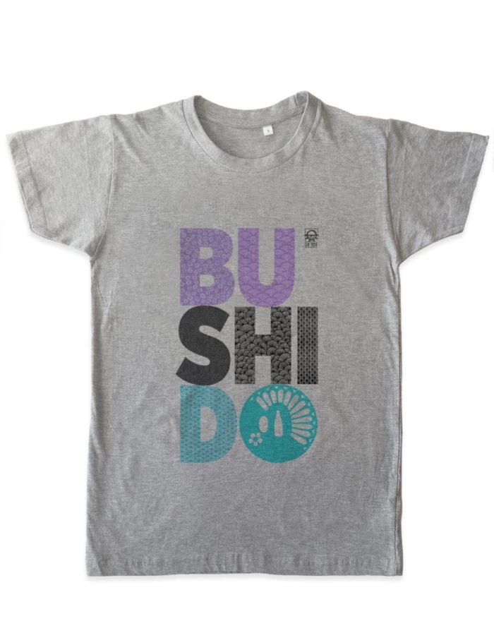 bushido plat gris chine e1524755100171 700x904 - T-shirt gris chiné Bushido