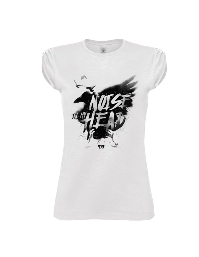 Tshirt-blanc-manches-plissees-noise-in-my-head