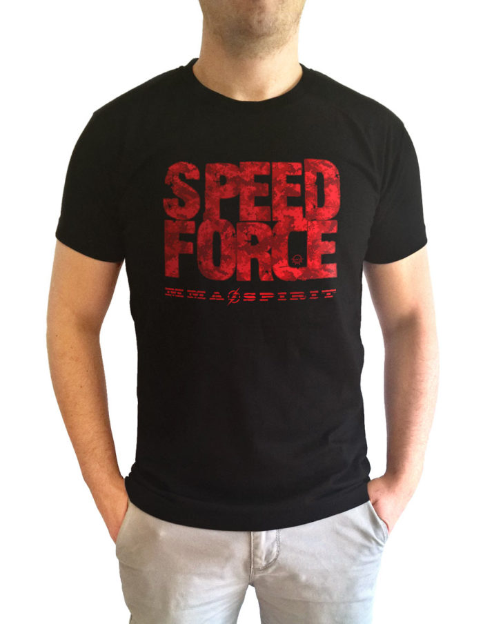t shirt homme noir-speed force face